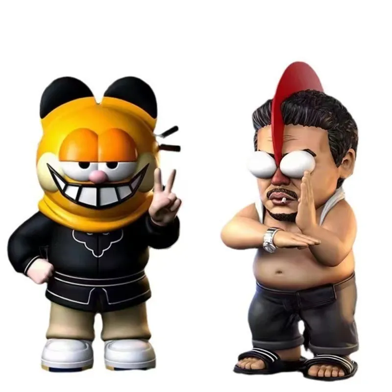 Stephen Chow “Coward’s Saviour” Figure Set – Love on Delivery & Fight Back to School Anime Statue, Ancient Chinese Boxing Desktop Ornament for PC Case & Car